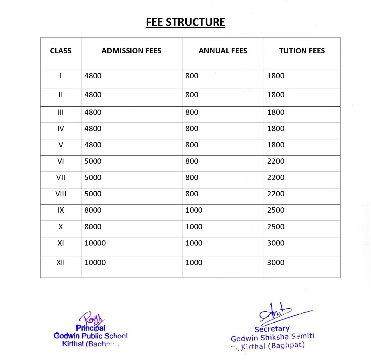 academic calendar